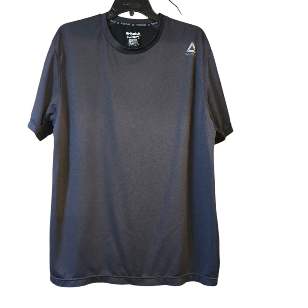 Men's Reebok Black and Dark Grey Athletic Shirt Size XL